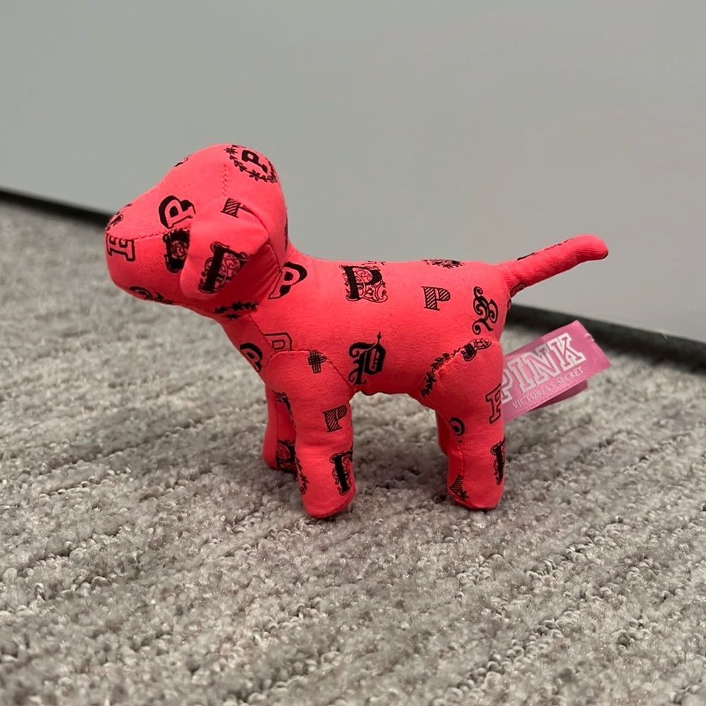 PINK Victoria’s Secret Mini Hot Pink Logo Dog